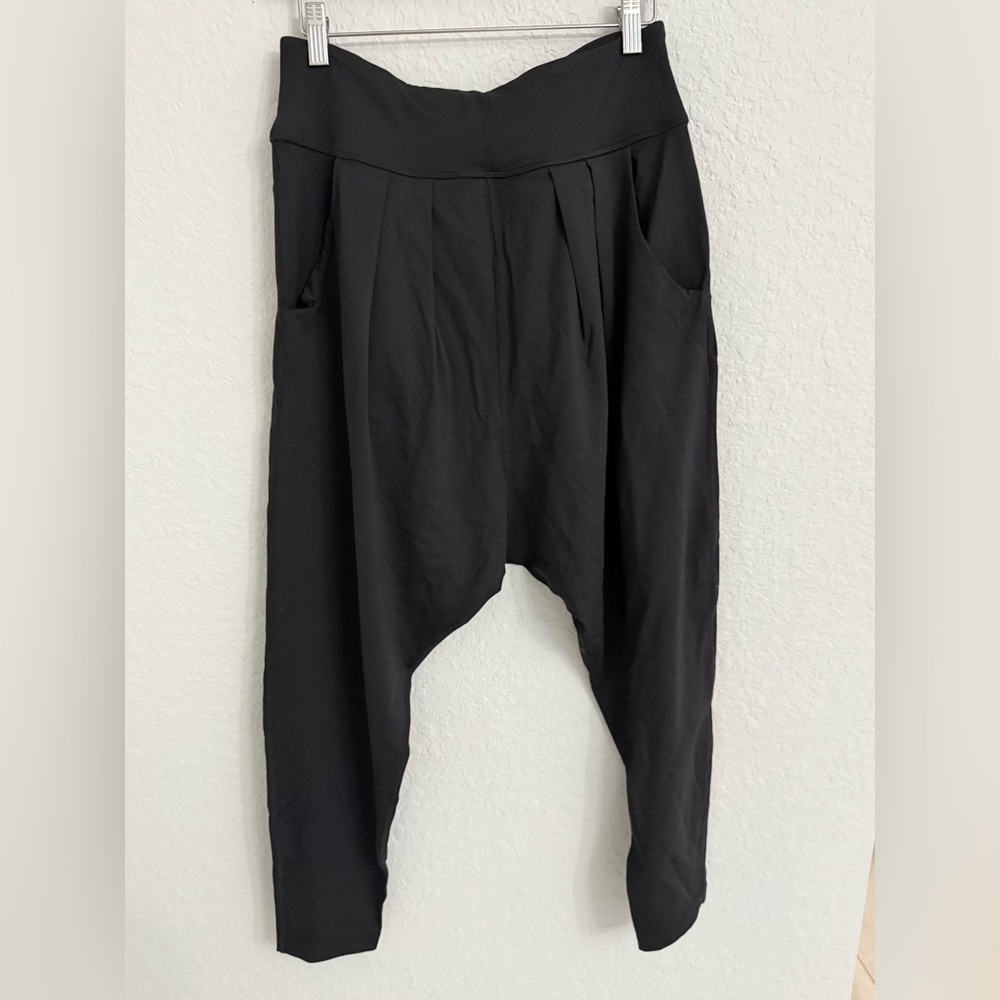 lululemon athletica Black Draped Harem Pants